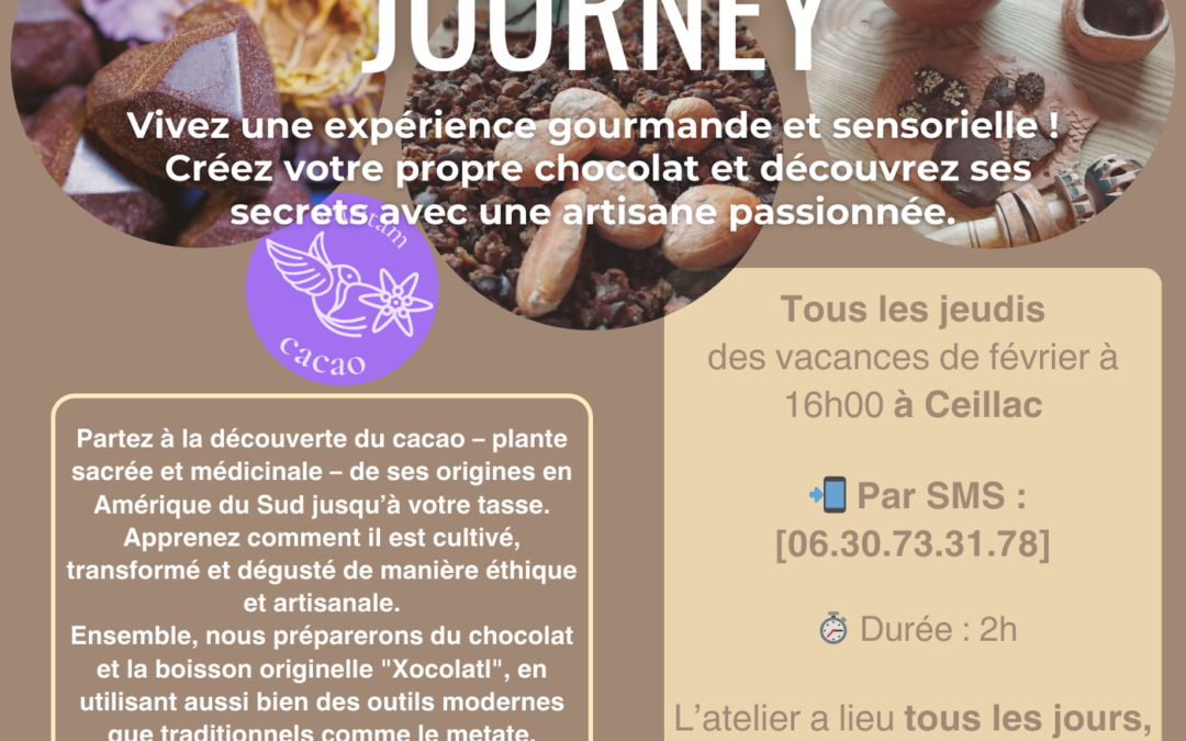 A la découverte du vrai chocolat – Rendez-vous hebdomadaire